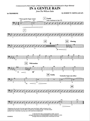 In a Gentle Rain: 1st Trombone