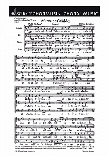 Fünf Chorlieder