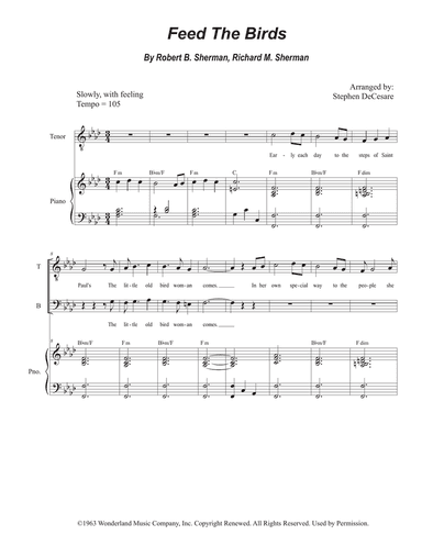 Feed The Birds (tuppence A Bag)