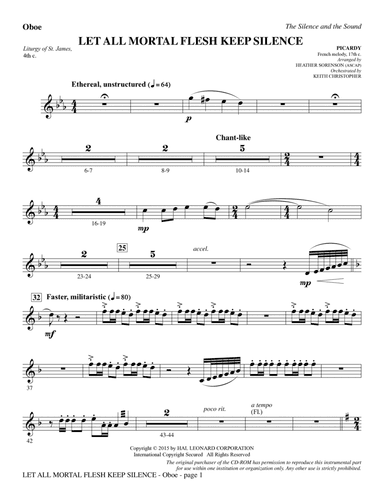 The Silence and the Sound: A Cantata for Christmas - Oboe