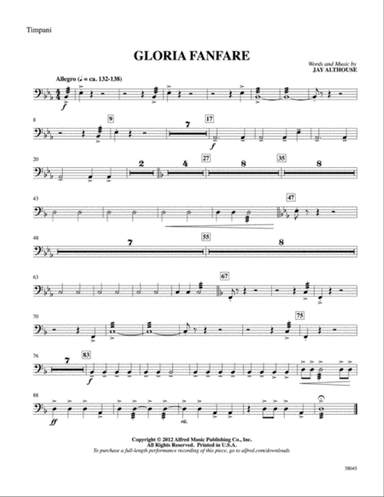 Gloria Fanfare: Timpani