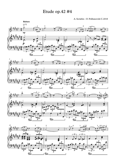Scriabin Etude op.42 #4