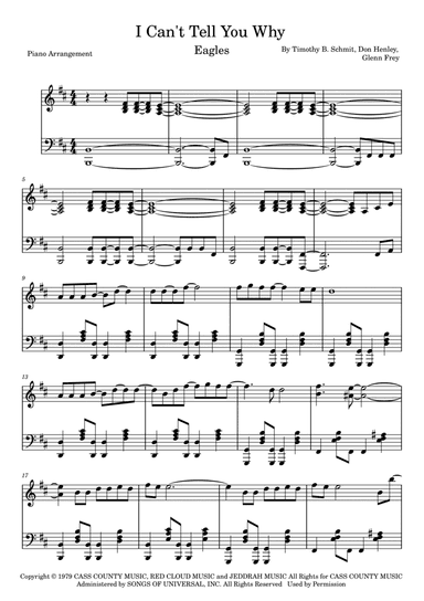 I Can't Tell You Why