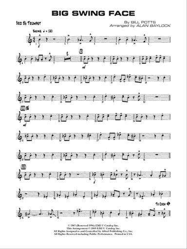 Big Swing Face: 3rd B-flat Trumpet