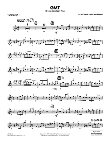 GMT (Greenwich Mean Time) - Tenor Sax 1