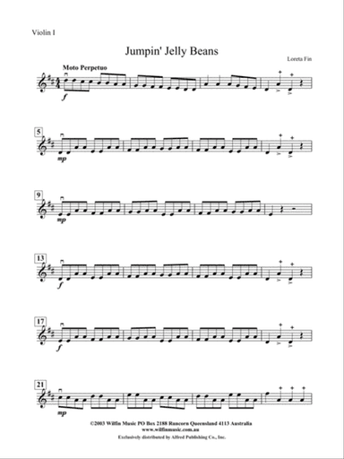 Jumpin' Jelly Beans: 1st Violin