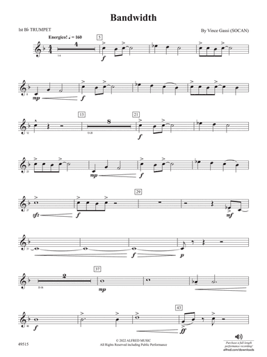 Bandwidth: 1st B-flat Trumpet