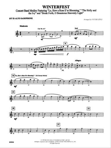 Winterfest: E-flat Alto Saxophone