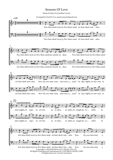 Seasons Of Love
