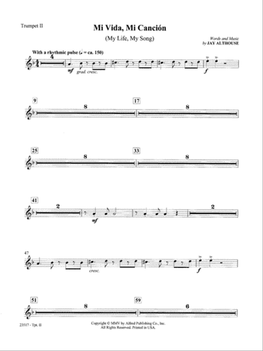 Mi Vida, Mi Canción (My Life, My Song): 2nd B-flat Trumpet