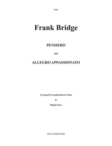 Pensiero and Allegro Appassionato for Euphonium and Piano