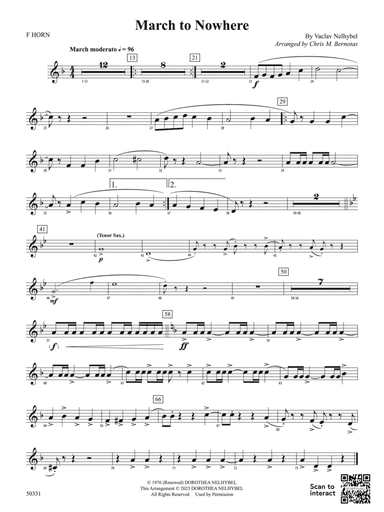 March to Nowhere: 1st F Horn