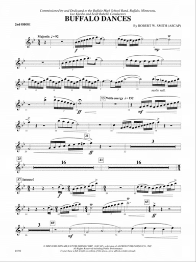 Buffalo Dances: 2nd Oboe