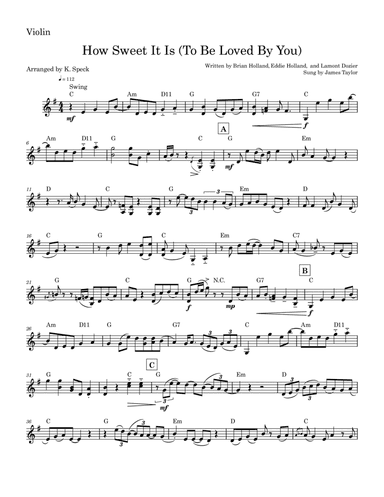 How Sweet It Is (to Be Loved By You)