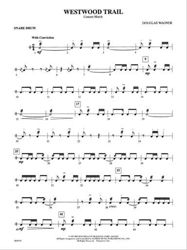 Westwood Trail: 1st Percussion