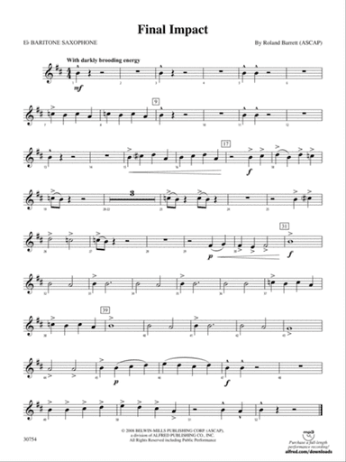 Final Impact: E-flat Baritone Saxophone