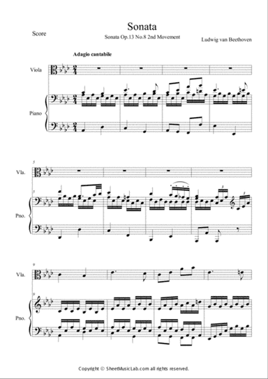 Sonata op.13 No.8 Pathetique 2mov