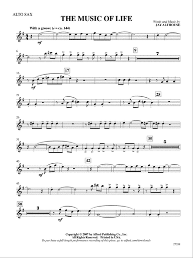 The Music of Life: E-flat Alto Saxophone
