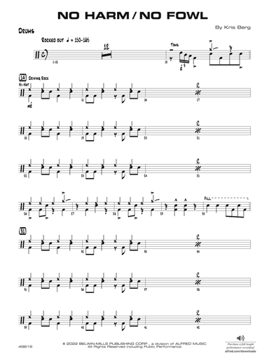 No Harm / No Fowl: Drums