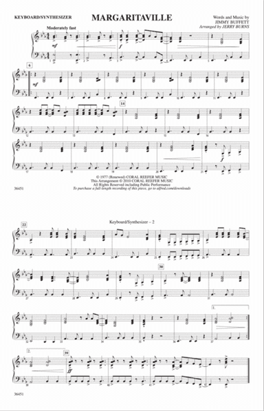 Margaritaville: Keyboard/Synthesizer