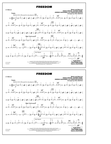 Freedom (arr. Paul Murtha) - Cymbals