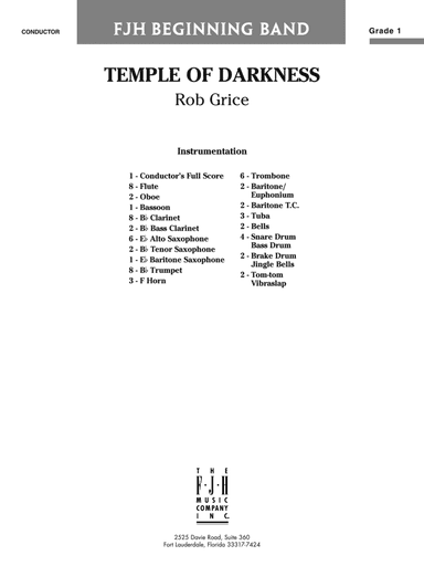 Temple of Darkness: Score