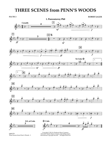 Three Scenes From Penn's Woods - Flute 2