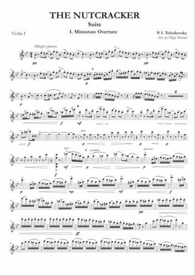 "Miniature Overture" from Nutcracker Suite for String Quartet
