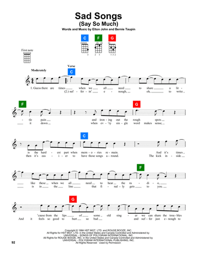 Sad Songs (Say So Much)