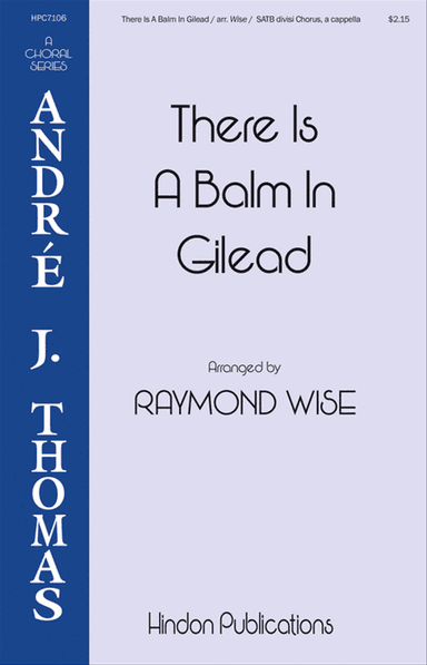 There Is a Balm in Gilead