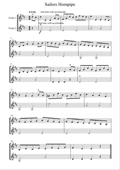 Violin Duet - Hornpipe