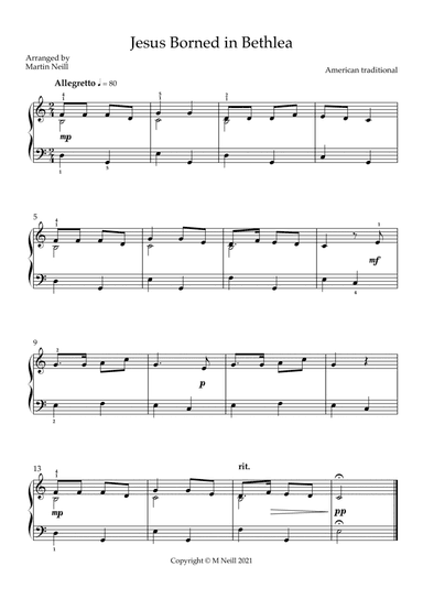 Jesus Borned in Bethlea