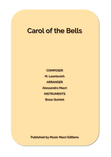 Carol of the Bells by M. Leontovich