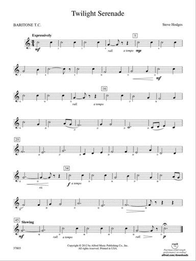 Twilight Serenade: Baritone T.C.