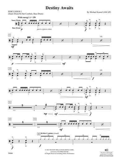 Destiny Awaits: 1st Percussion