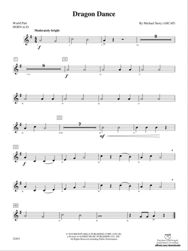 Dragon Dance: (wp) 1st Horn in E-flat