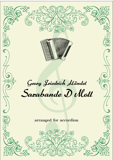 Sarabande D minor arranged for accordion (Georg Friedrich Händel)