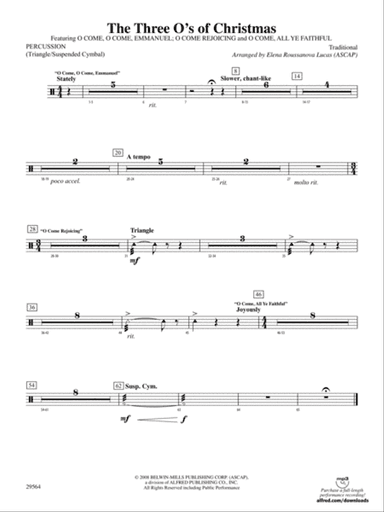 The Three O's of Christmas: 1st Percussion