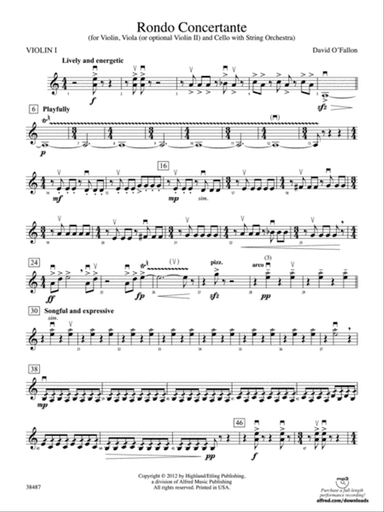 Rondo Concertante: 1st Violin