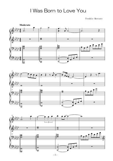 I Was Born To Love You