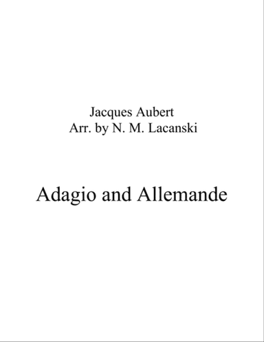 Adagio and Allemande
