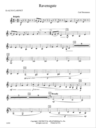 Ravensgate: E-flat Alto Clarinet