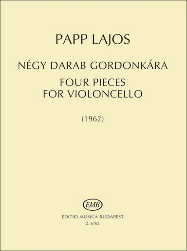 Four Pieces for Violoncello