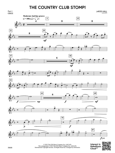 The Country Club Stomp!: Part 1 - Oboe
