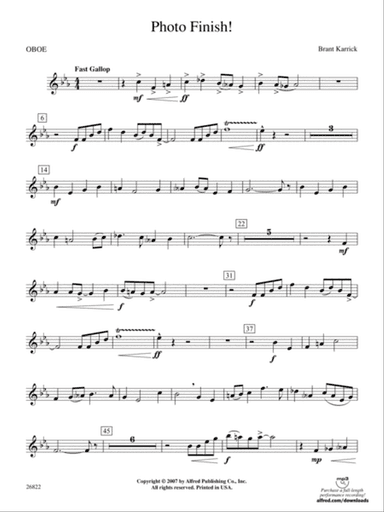 Photo Finish!: Oboe