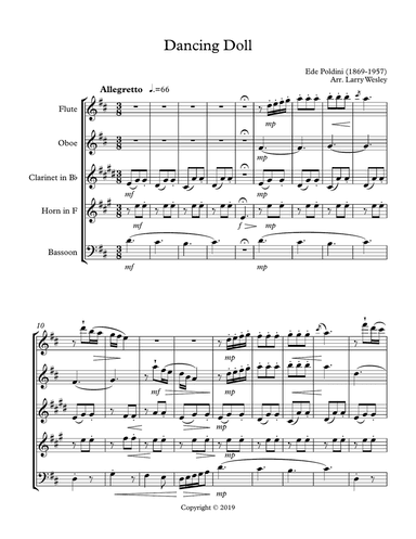 Wind Quintet: Dancing Doll