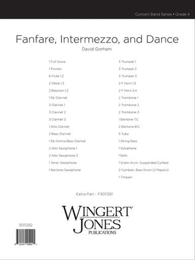 Fanfare Intermezzo and Dance - Full Score