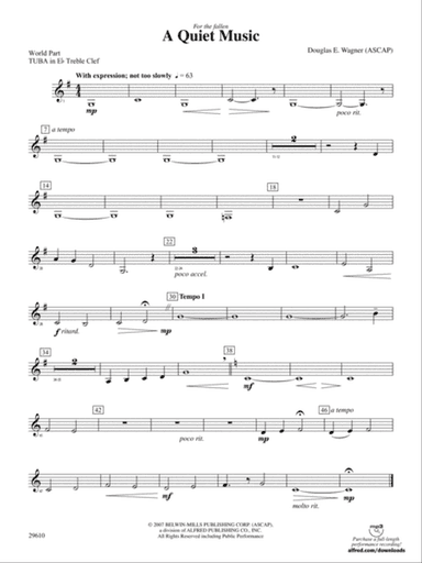 A Quiet Music: (wp) E-flat Tuba T.C.