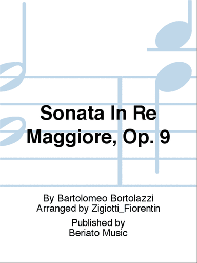 Sonata In Re Maggiore, Op. 9