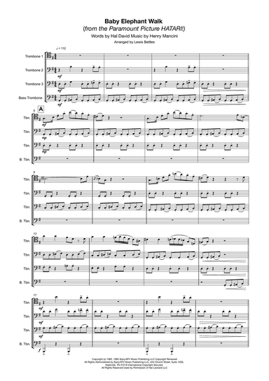 Baby Elephant Walk from the Paramount Picture HATARI!